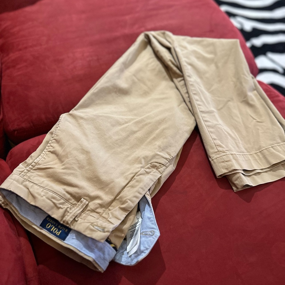 Polo by Ralph Lauren Tan Stretch Straight Fit